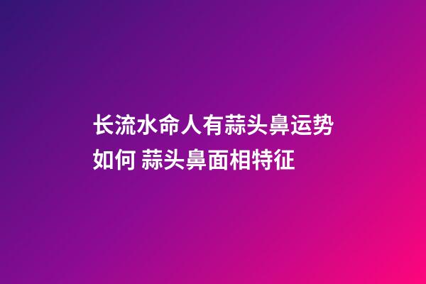 长流水命人有蒜头鼻运势如何 蒜头鼻面相特征